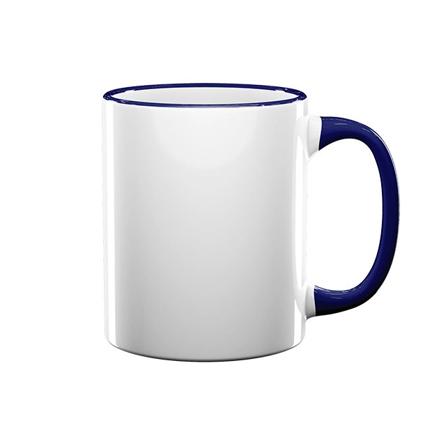 Blue Rim Mug